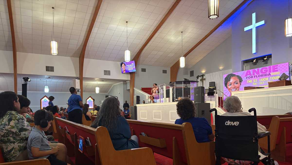 U.S Senate candidate Angie Nixon campaigns in Fort Pierce, talks economy and reproductive health