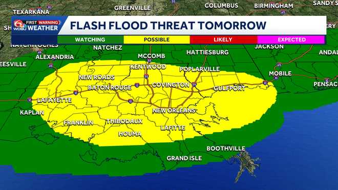 Alert Day: Heavy rain, severe weather possible again Saturday.