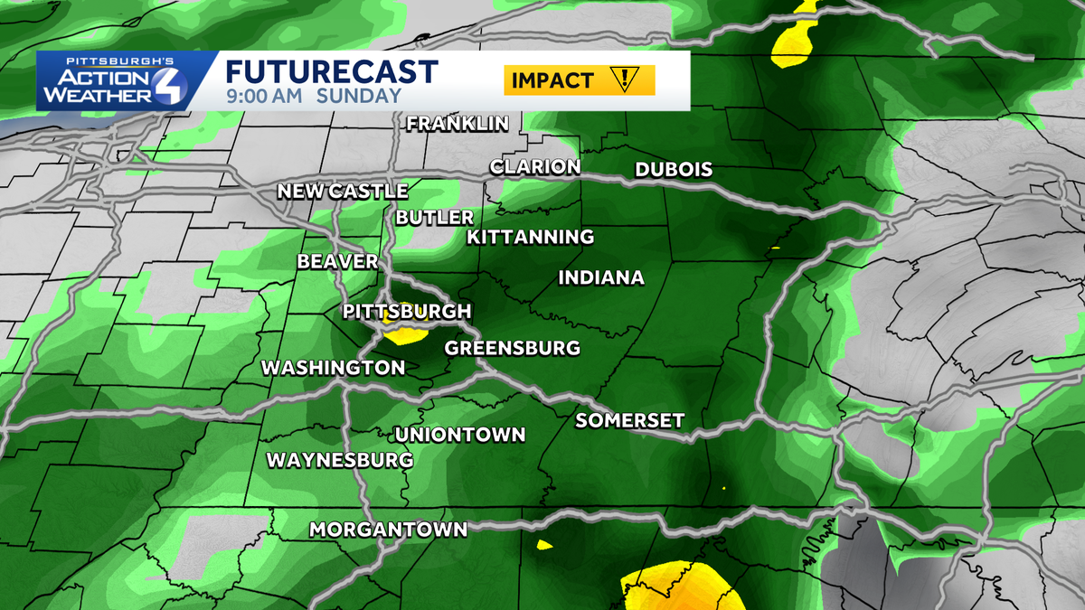 Pittsburgh: Weekend rain prompts Impact Day Sunday