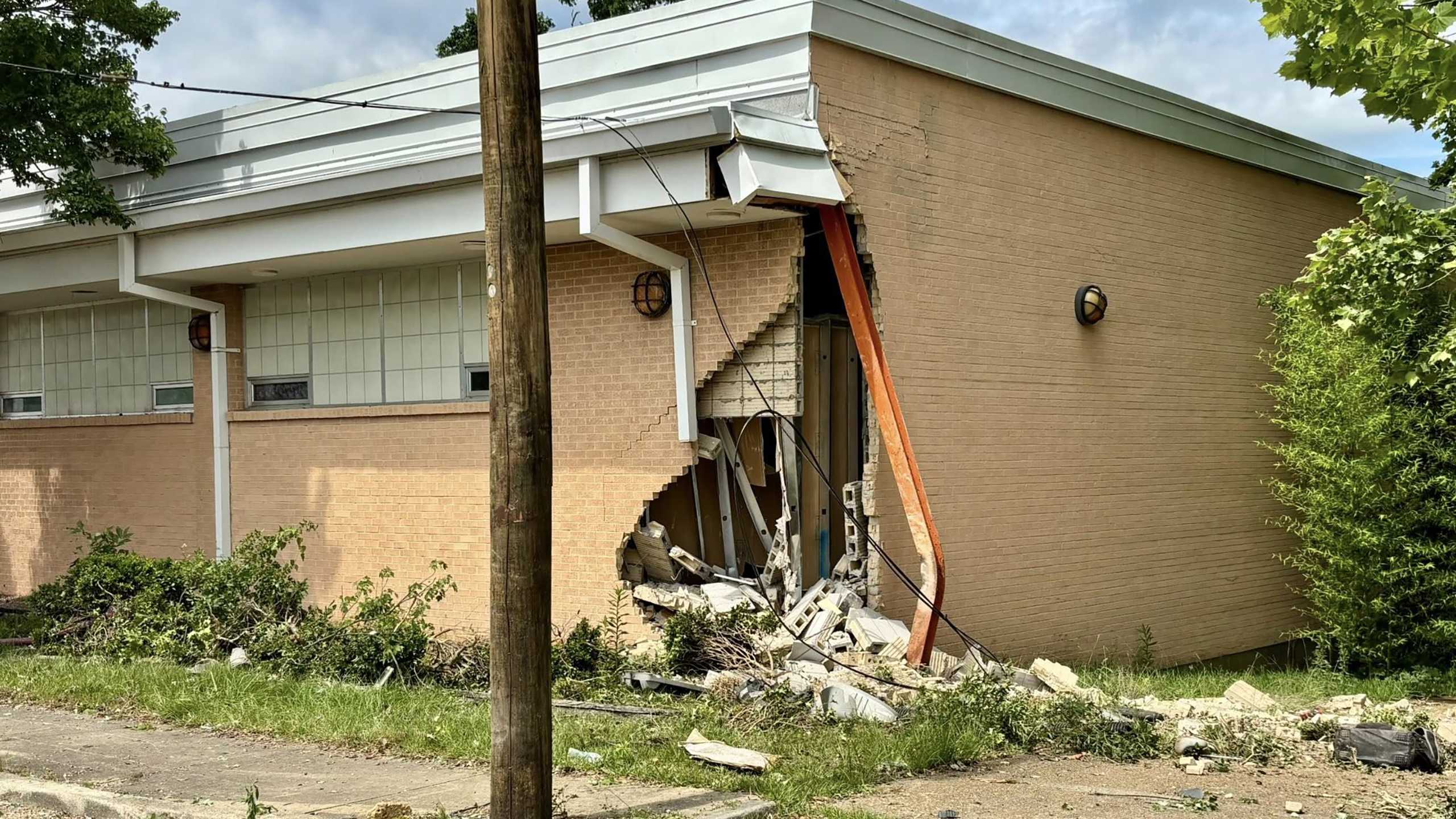 Vehicle crashes into JFD building for second time in less than a year