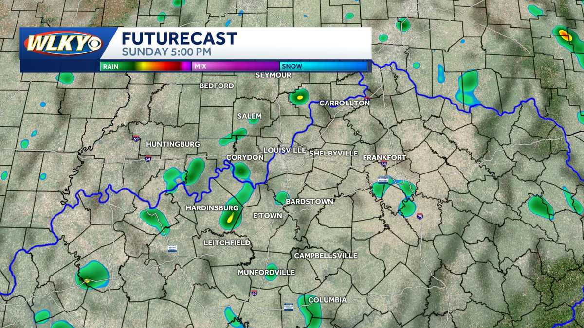 Impact Weather:  Spotty showers, below normal temps