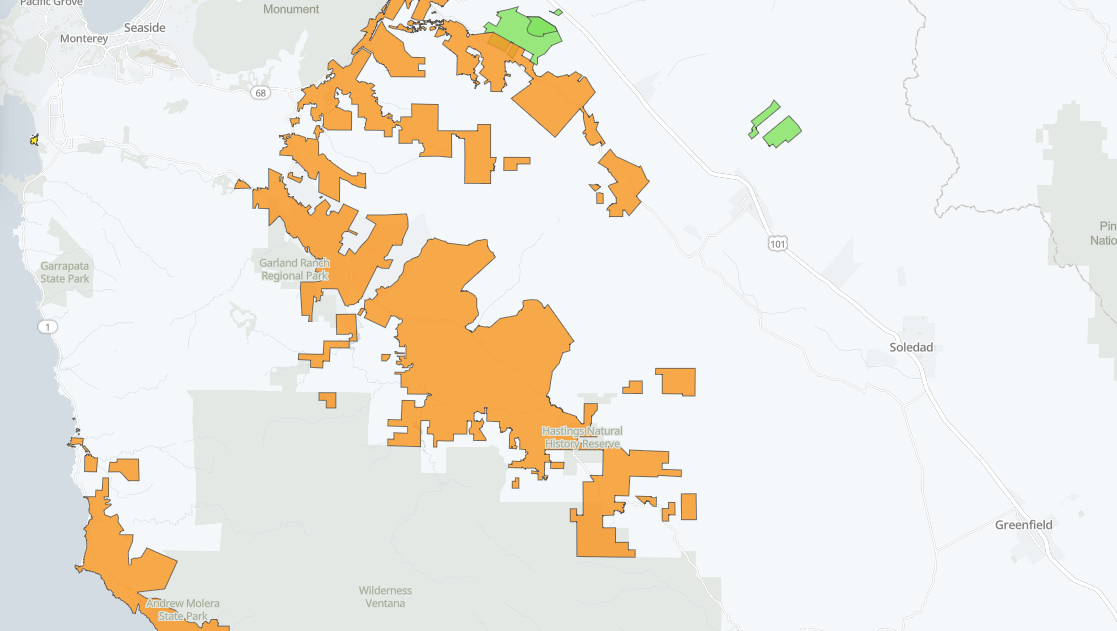 Nearly 10,000 customers without power throughout Monterey County