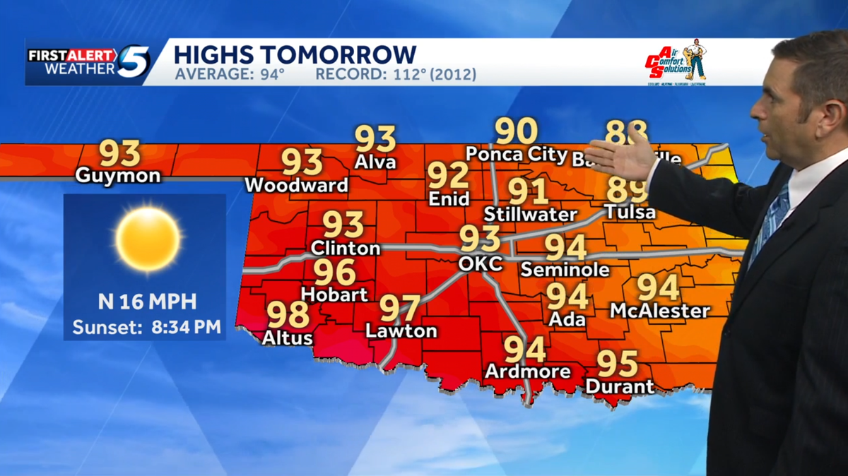 Weekend Forecast: Cooler temperatures for Oklahoma before next heat wave moves in
