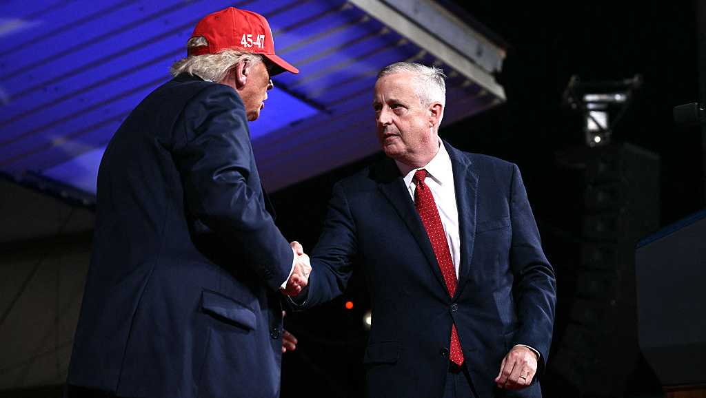 Trump campaigns in Gastonia for US Senate candidate Michael Whatley