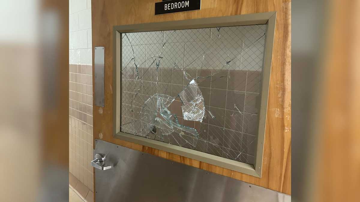 Patient charged after shattering window with trash barrel at Tewksbury hospital, police say