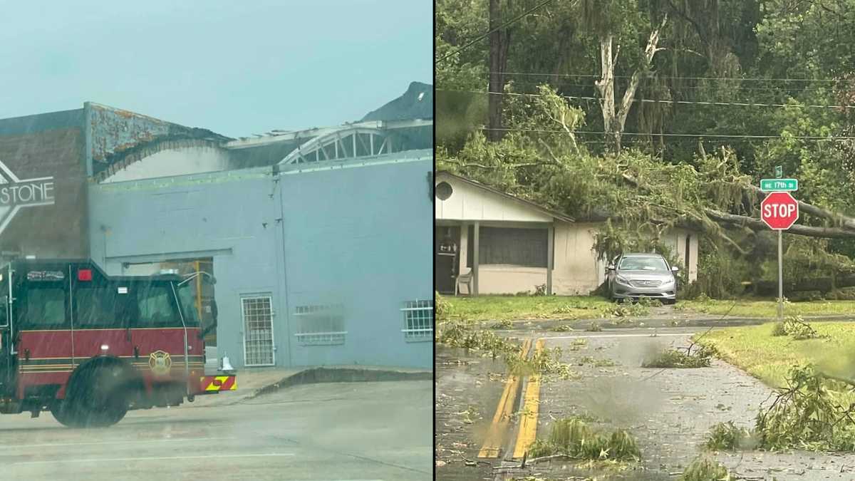Photos show damage after storms slam Ocala, over 2K utility customers affected