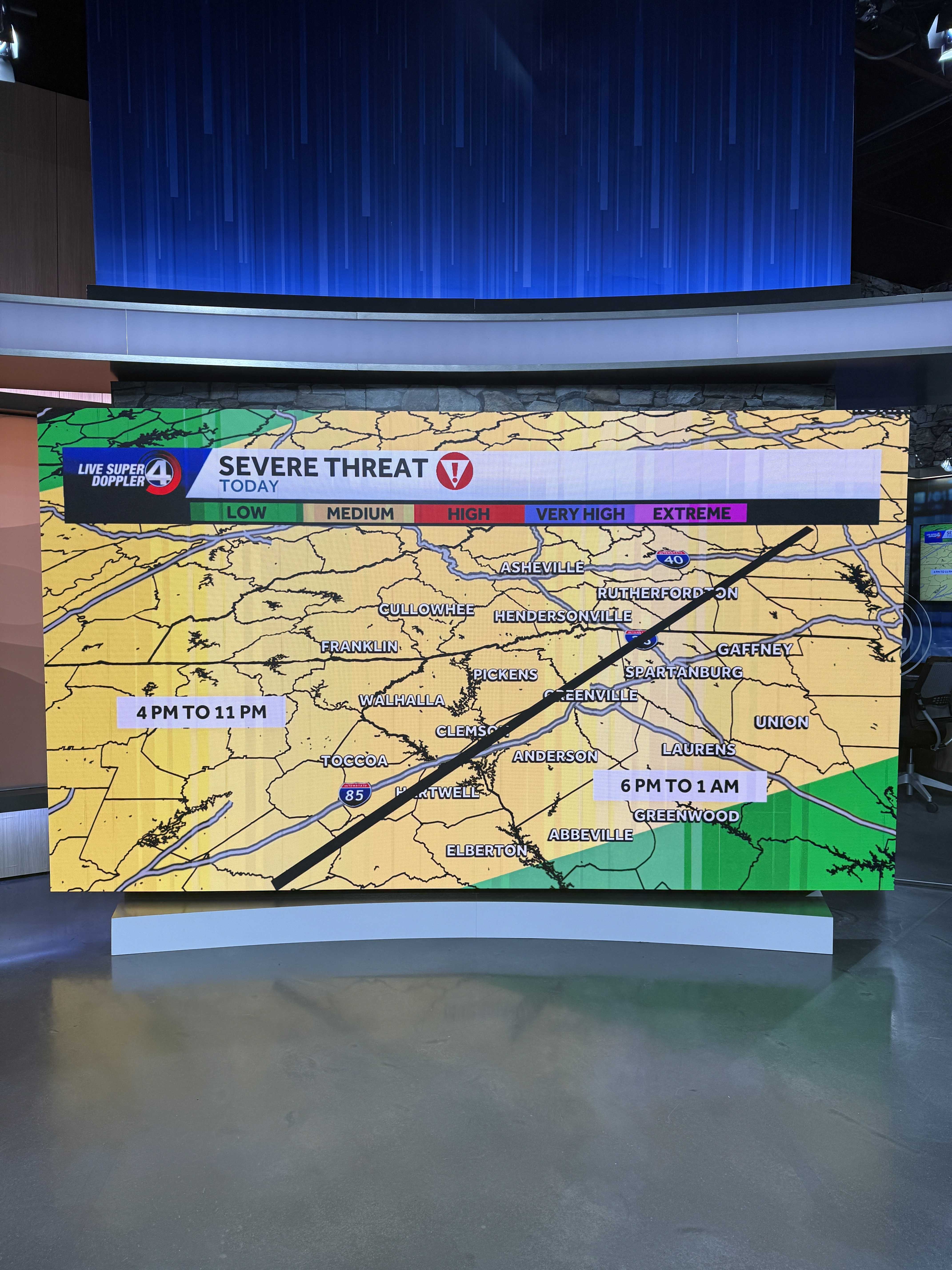 Severe storms threaten Upstate with heavy rain, lightning and strong winds