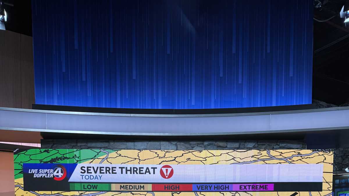 Severe storms threaten South Carolina Upstate Monday with heavy rain, lightning and strong winds