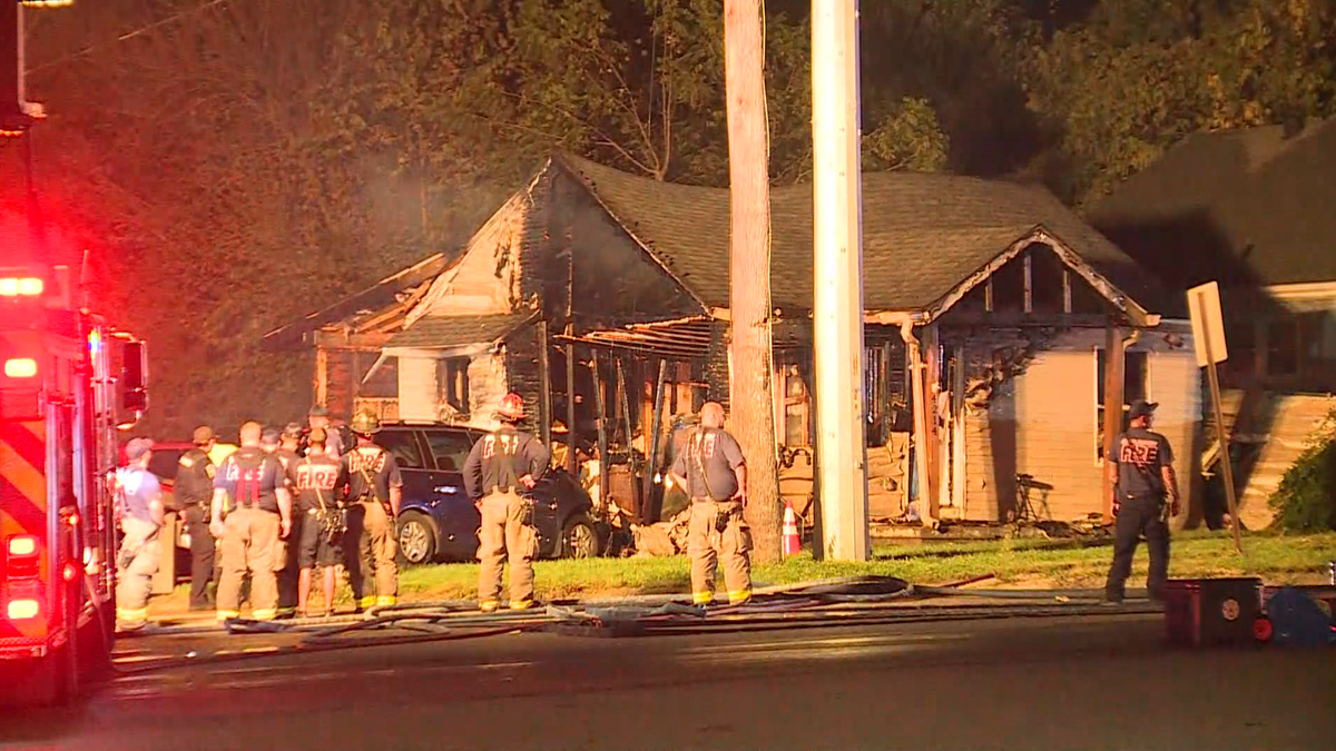 Middletown house catches fire after car crashes into it overnight