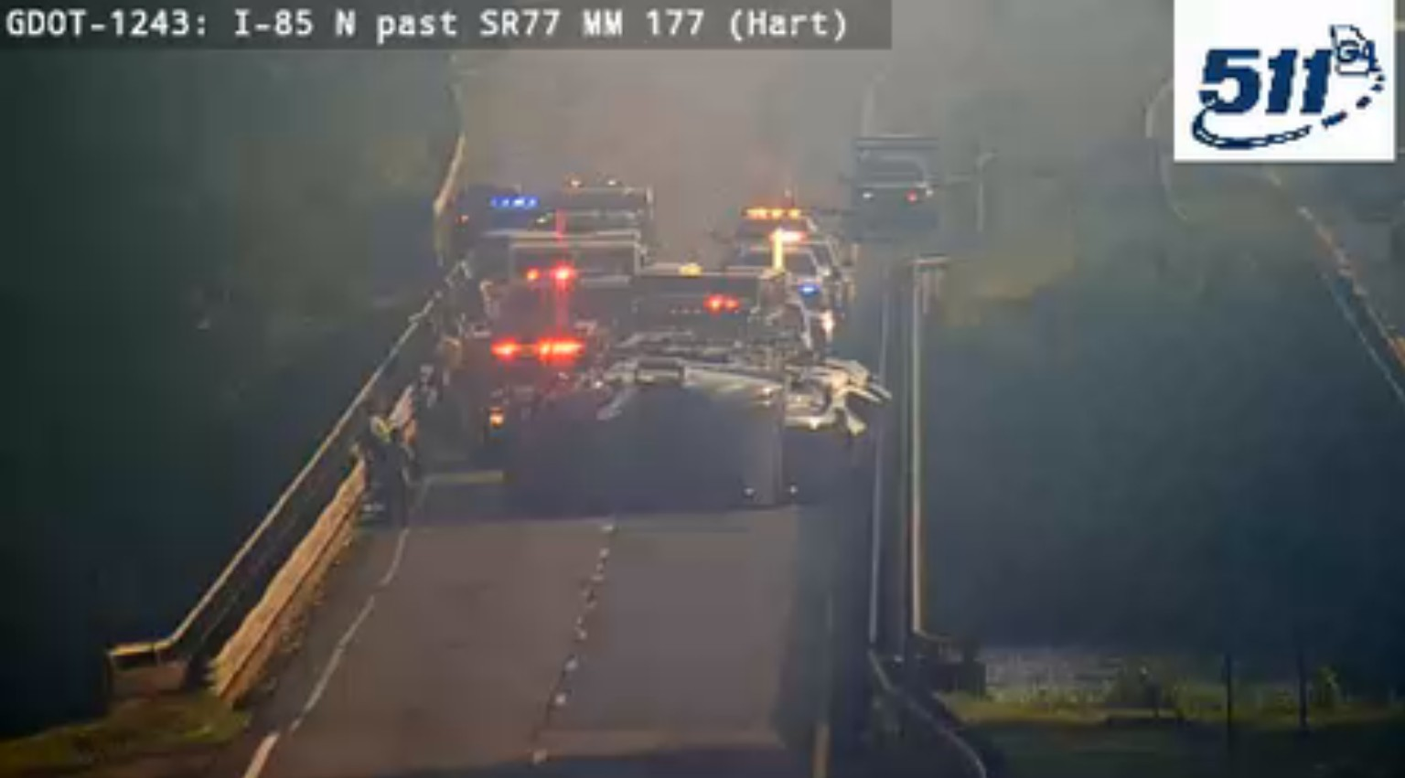 All lanes blocked on I-85 near Georgia/South Carolina state line - WYFF