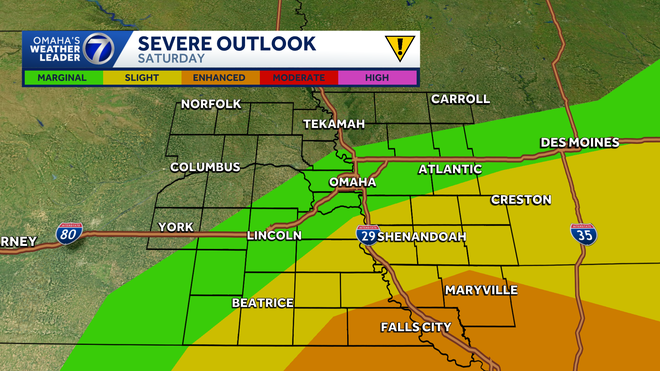 severe outlook for saturday