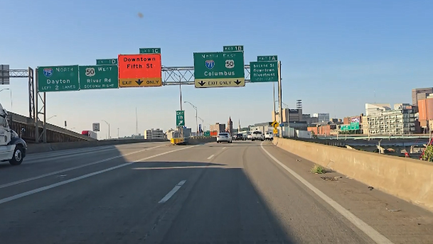 Lane closure scheduled over Brent Spence Bridge for Second Street ramp demolition