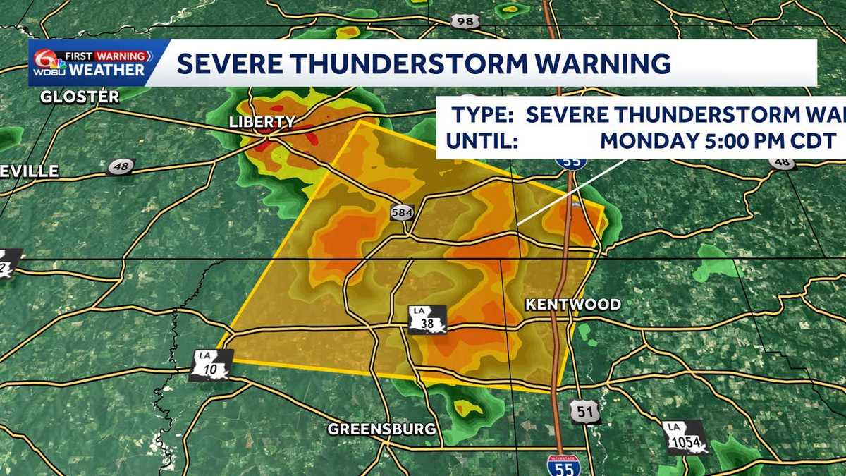 A Severe Thunderstorm Warning issued for Hancock County