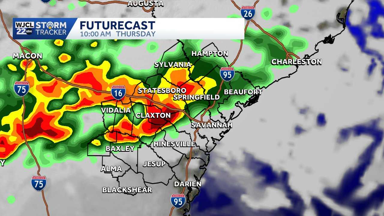 Savannah: Tracking showers and thunderstorms - WJCL