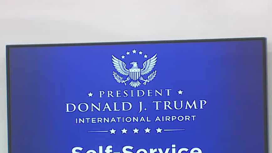Travelers react after Palm Beach International renamed Donald Trump International Airport
