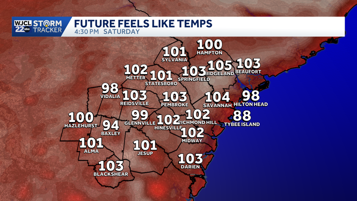Triple-digit heat index hits Southeast Georgia for July 4 weekend