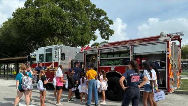 Indian River County Fire Rescue visits Dodgertown Elementary for career fair