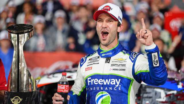 Daniel Suarez wins Coca-Cola 600 after NASCAR honors Kyle Busch - WJCL