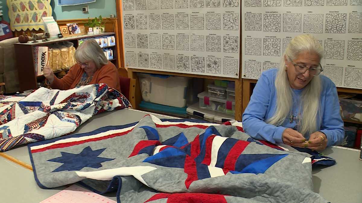Surry County Quilters Honor Veterans With Handmade Quilts of Valor - WXII