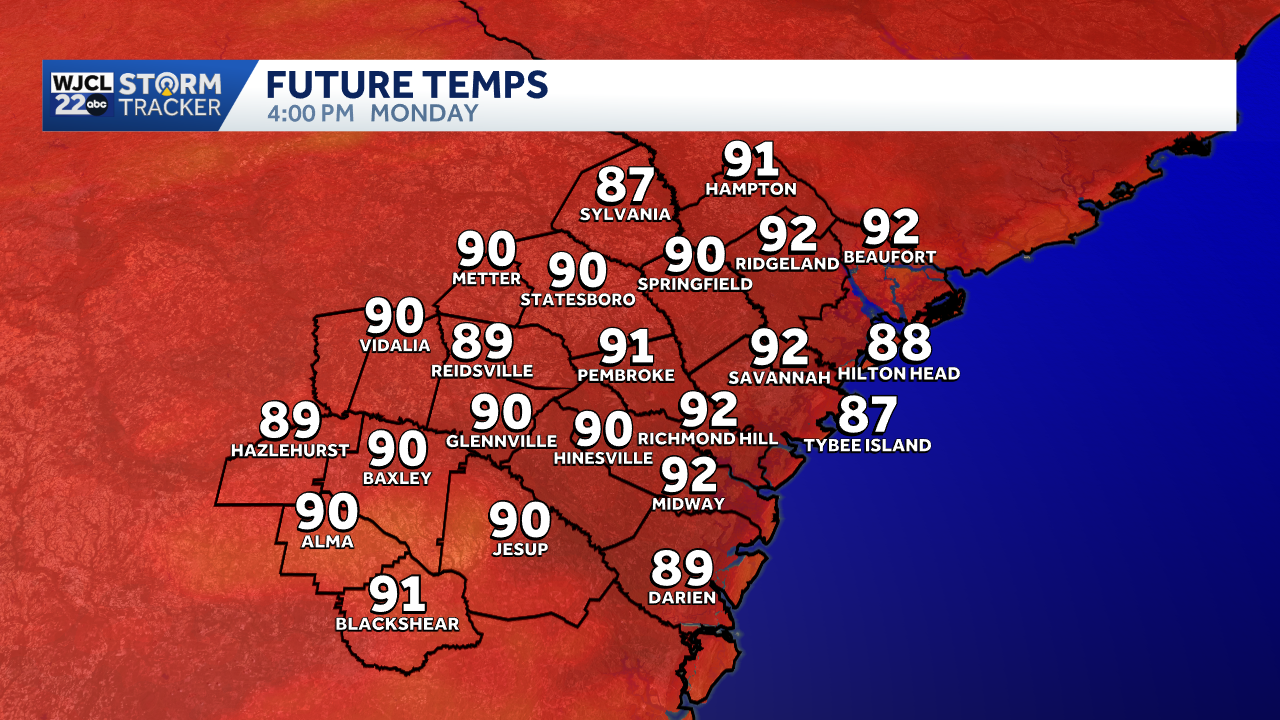 Warm start to the work week ahead in Southeast Georgia and the ...