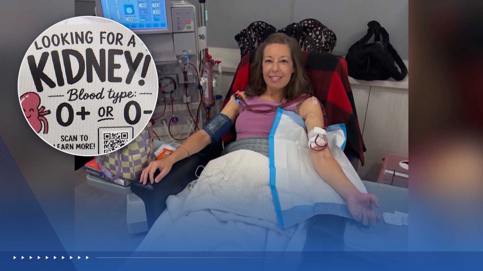 Spreading stickers for a solution: Woman using decals to find a kidney donor