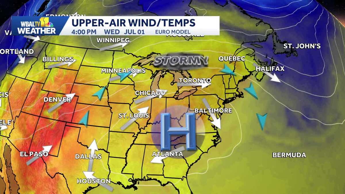 Baltimore weather may favor derecho development