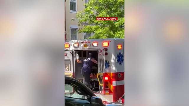 Video shows person believed to be Mitch McConnell being loaded into ambulance
