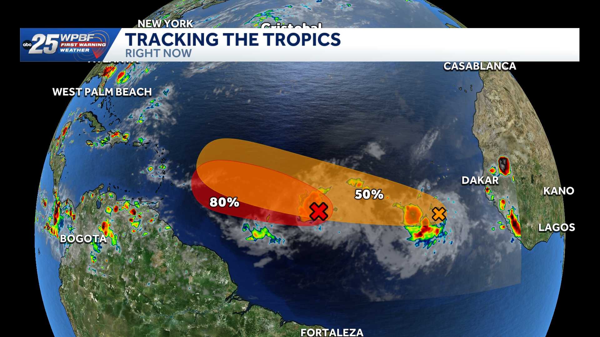 National Hurricane Center tracks Invest 92-L and Invest 94-L in the Atlantic