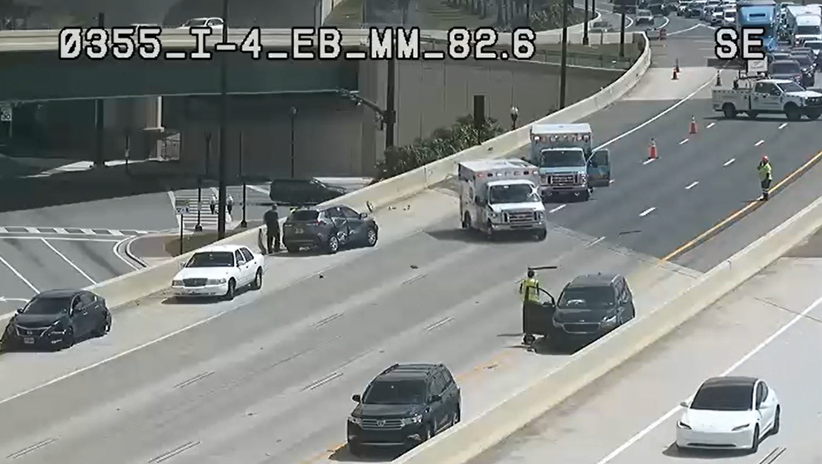 I-4 eastbound reopens in Orlando after multi-vehicle crash sends 3 to hospital