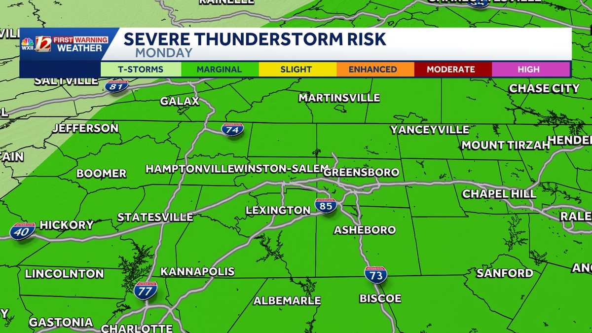 Stormy pattern replaces intense heat