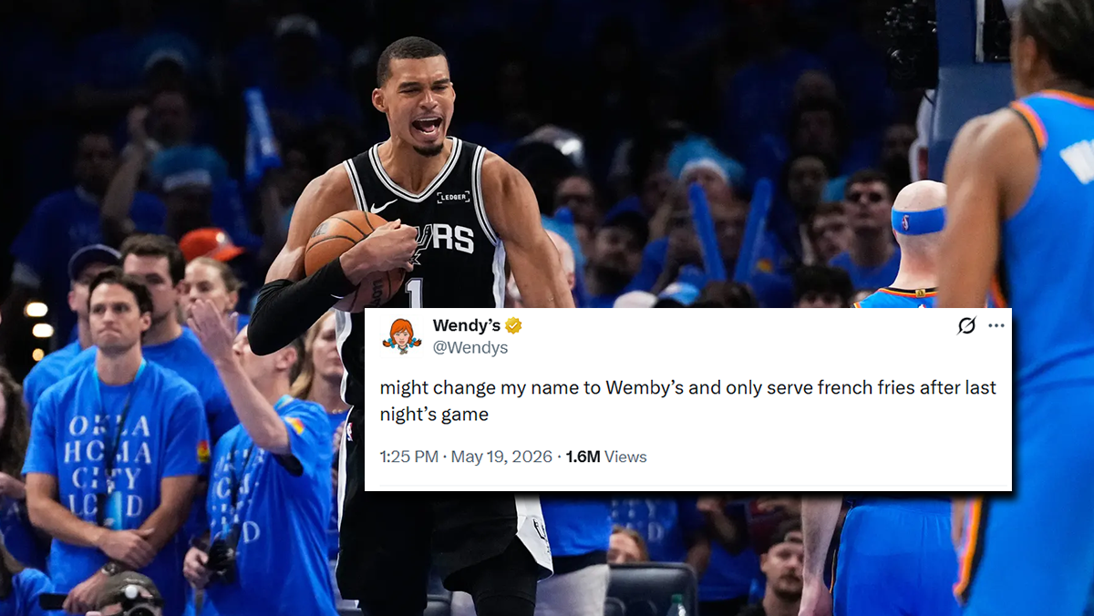 'Might change my name to Wemby's': Wendy's on social media after Wembanyama's big Game 1 in OKC