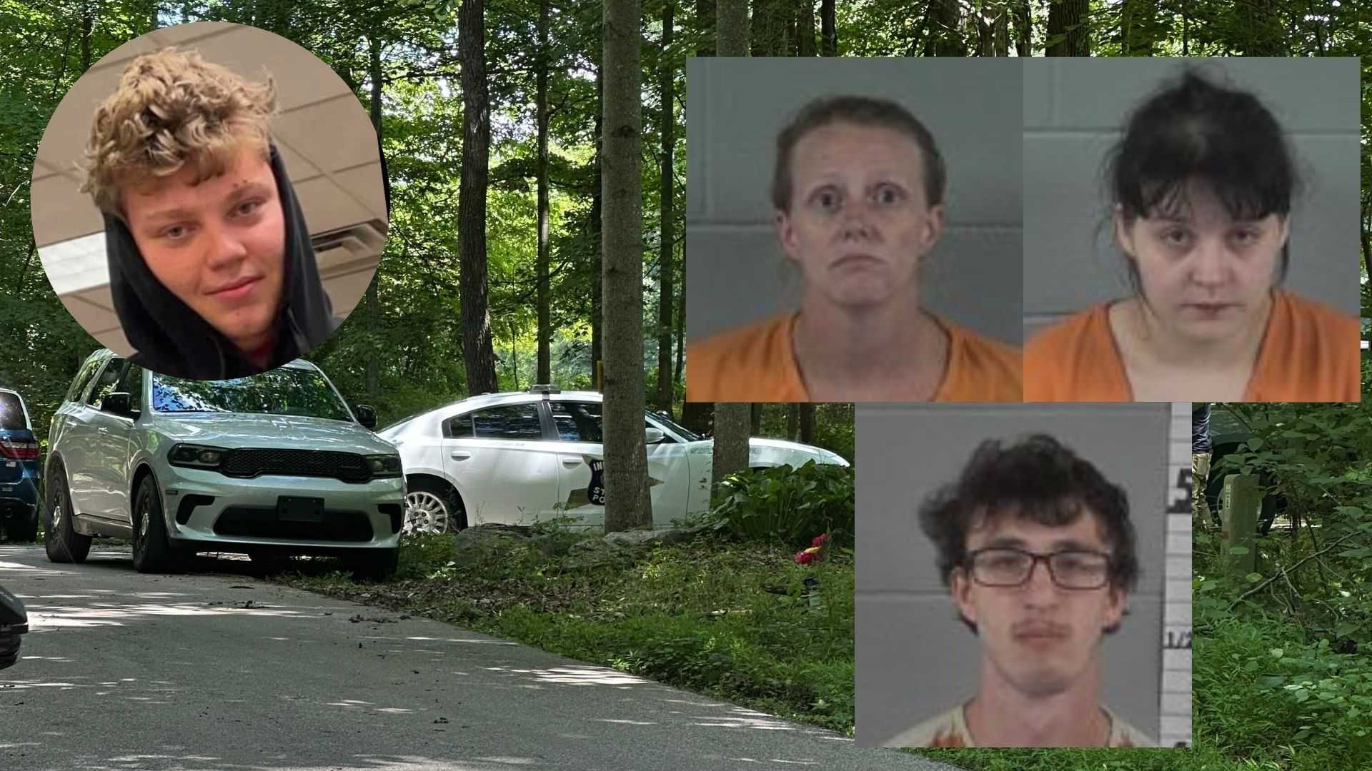 3 charged after teen found dead following shooting, crash in southern Indiana