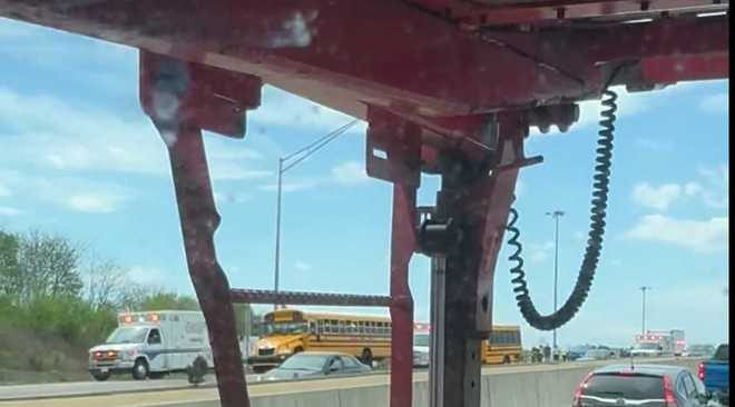 Box truck driver cited after 7-vehicle pileup involving Pa. school bus ...
