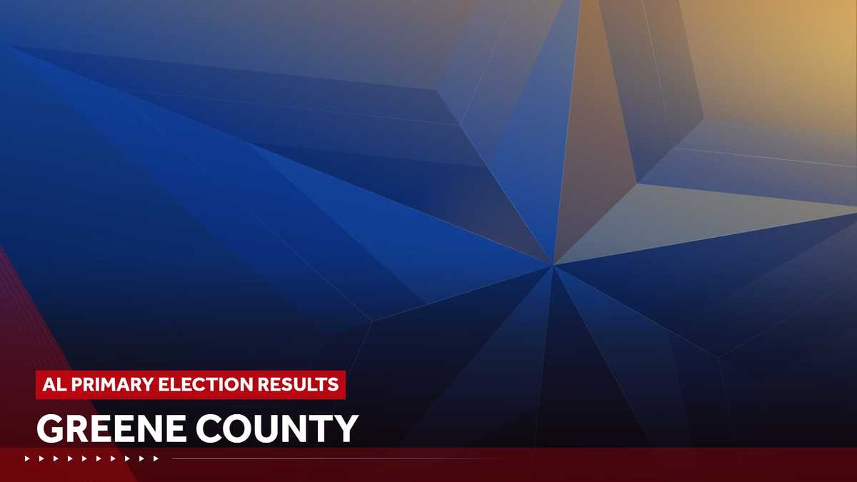 Greene County results: 2026 Alabama primary election