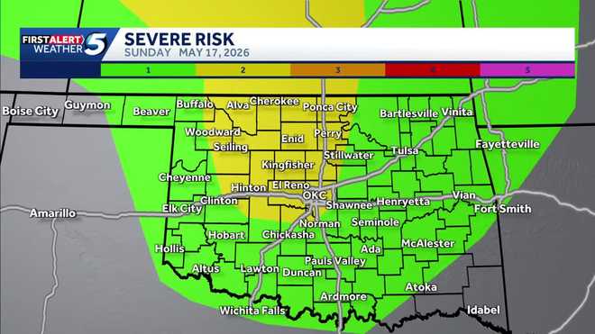 Oklahoma Storm Risk May 17, 2026 oklahoma storm risk may 17, 2026