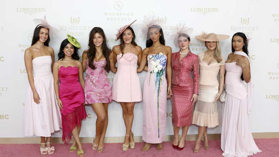 dunne sisters kentucky oaks pink dress Paul Skenes' Girlfriend Olivia Dunne Steals The Kentucky Derby Spotlight With Stunning Short Pink Dress