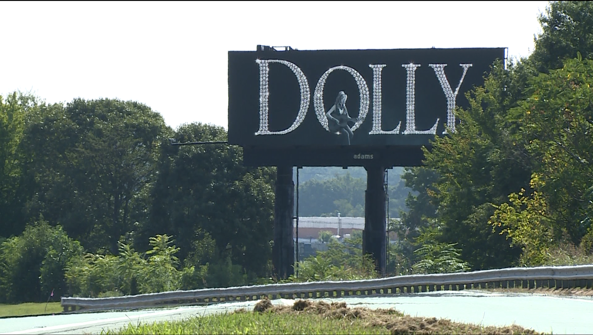 Dolly Parton billboard spotted in Winston-Salem