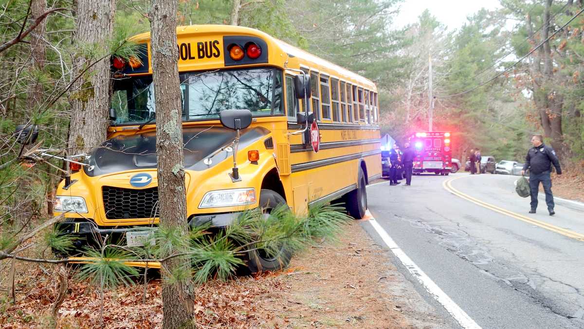 School bus crashes into tree with 26 kids on board after driver's medical emergency