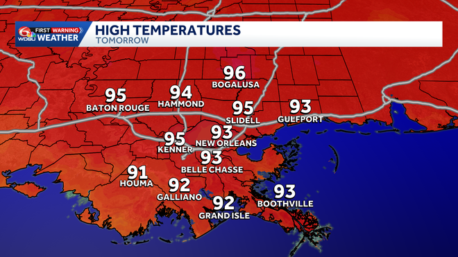 high temperatures saturday﻿