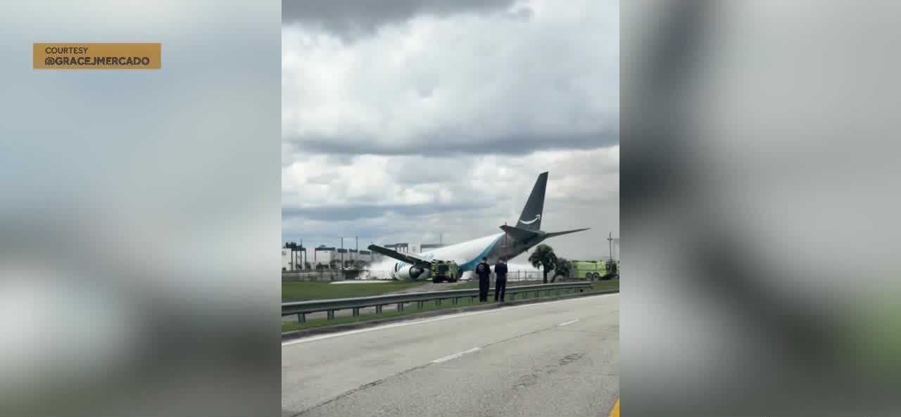 ‘That could have been me’: Witness recalls near-miss as Amazon cargo plane crash kills five in Miami