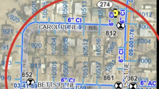 Lomas east of Eubank lanes closed in Albuquerque as crews repair broken waterline