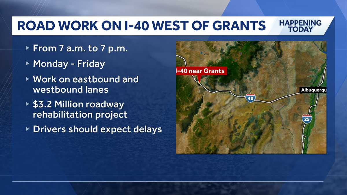 Crews begin rehabilitation project on I-40 near Grants