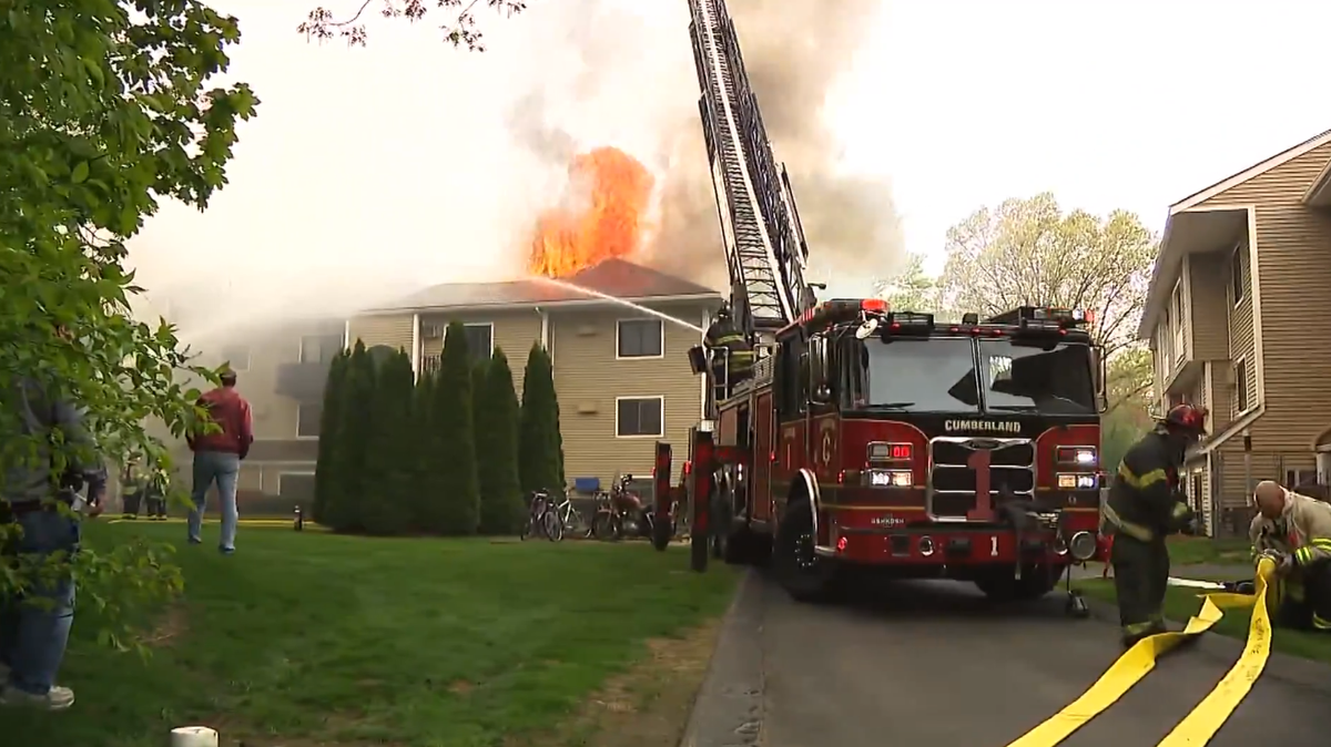 Dozens displaced in 7-alarm Mass. condo complex fire - WCVB