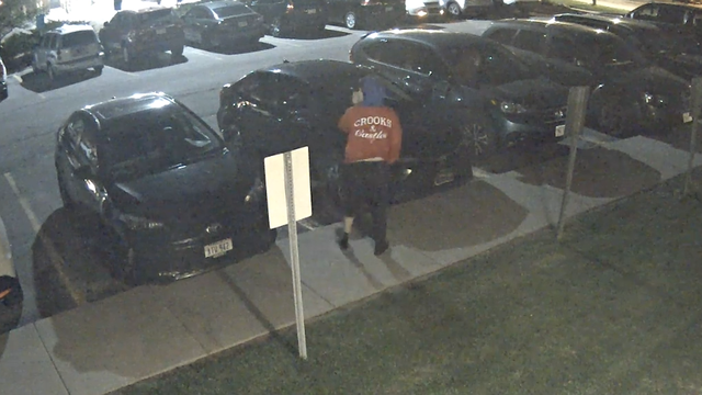 Crook in 'Crooks' shirt steals car from Omaha health clinic