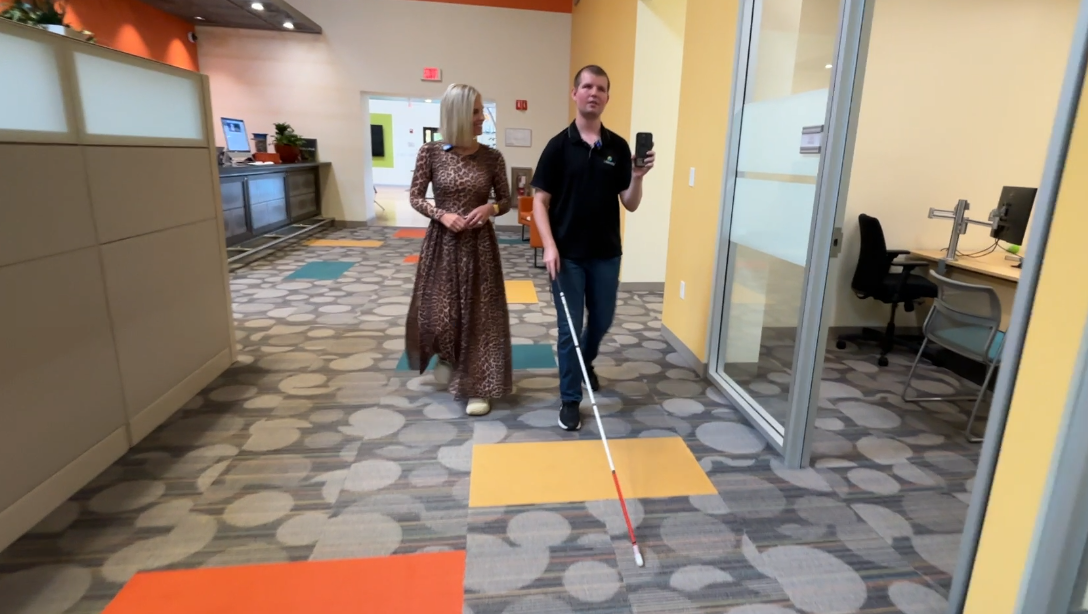 5 for Good: Blind employee maps Curriculum Associates office with STEP Navigation wcvb