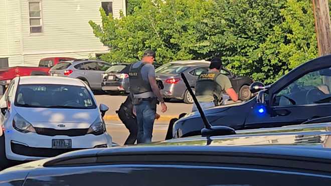 First responders provide medical aid after deadly ICE-involved shooting in Biddeford, Maine