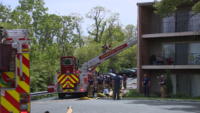Red Cross helping dozens displaced by apartment fire in Covington - WLWT