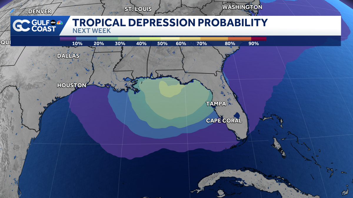 Watching the northern Gulf for tropical development next week