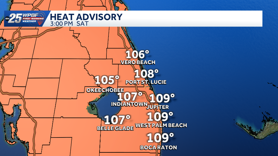 South Florida under heat advisory as temperatures feel like 110 degrees