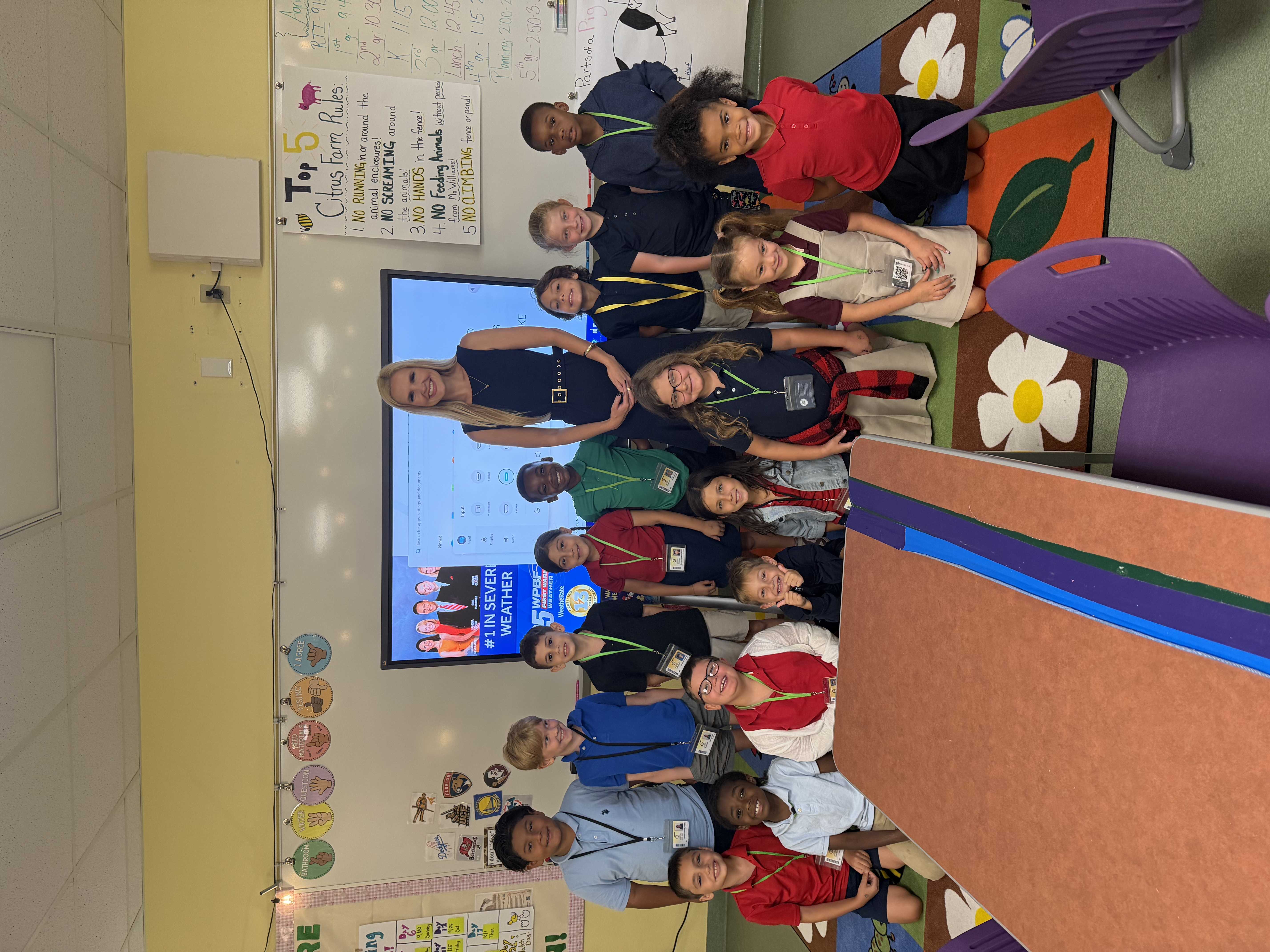 Meteorologist Nikki Sheaks Takes Weather Class to Citrus Elementary - WPBF